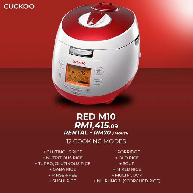 red m10 cuckoo