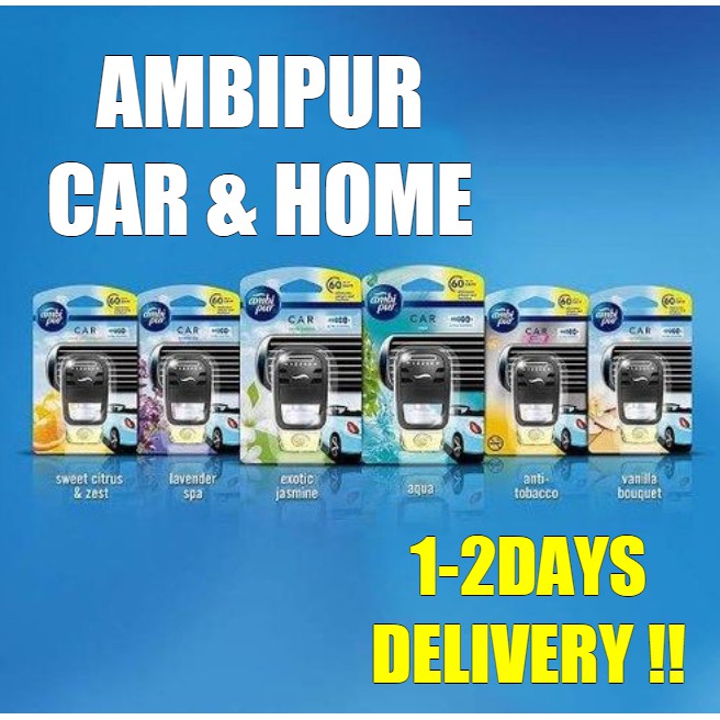 🔥🔥READYSTOCK💥Ambi Pur Car&Home PREMIUM CLIP 2in1 and EXTRA Refill