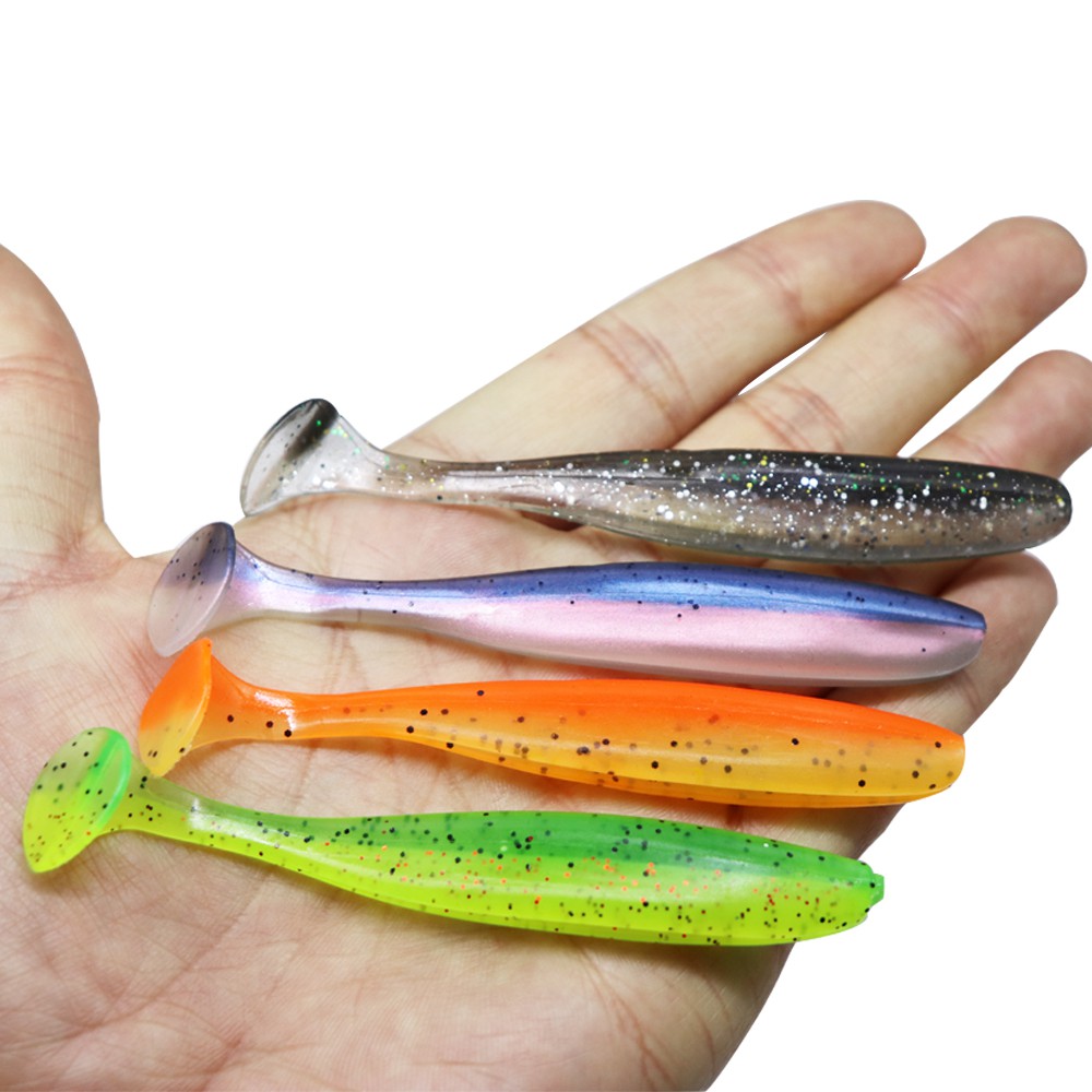 12pcs Soft Fishing Lure Wobblers Easy Shiner Soft Fishing Lures 65mm/1.85g  Wobblers Fishing Soft Lure Bait