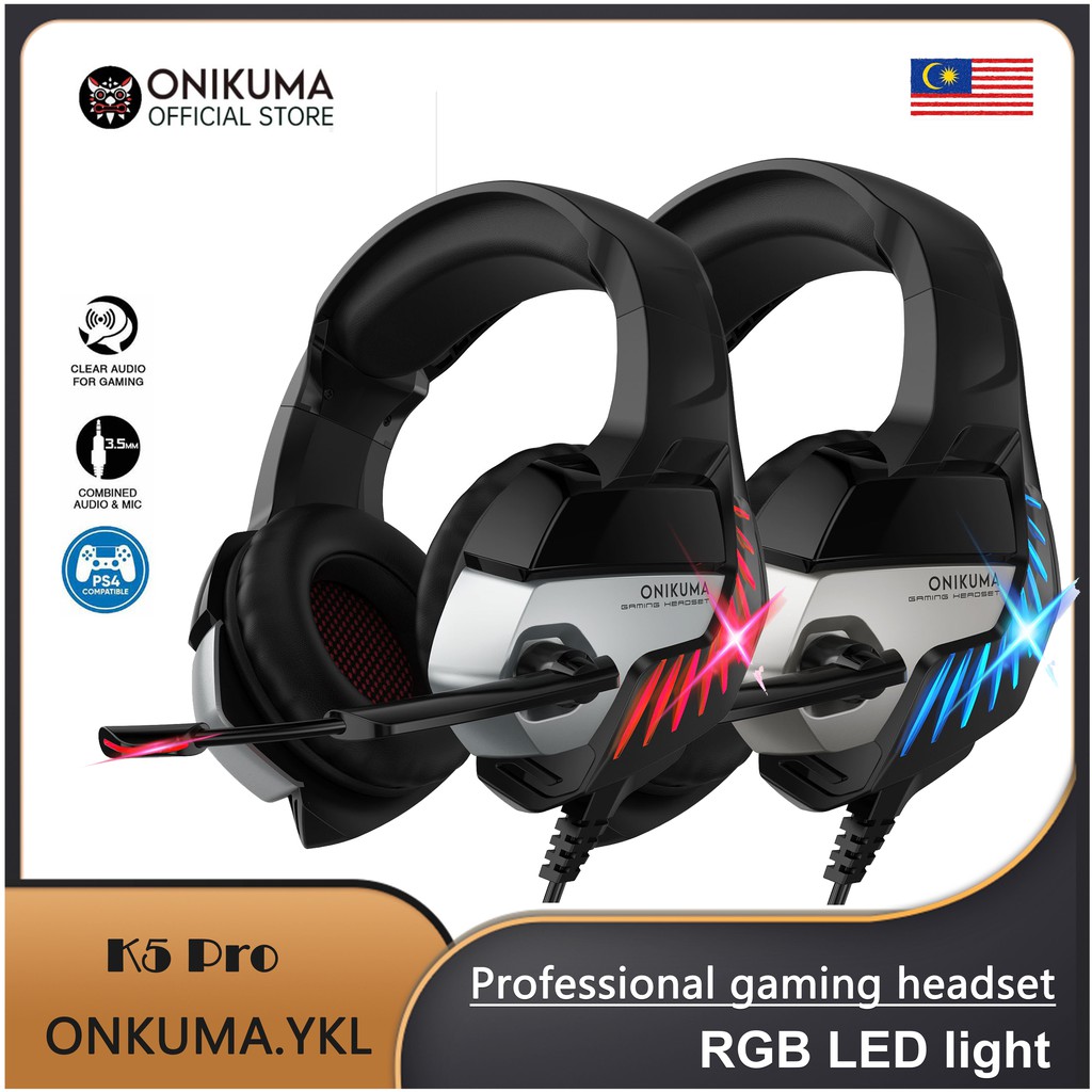 ONIKUMA K5 Pro gaming headset Full oval earmuffs with noise