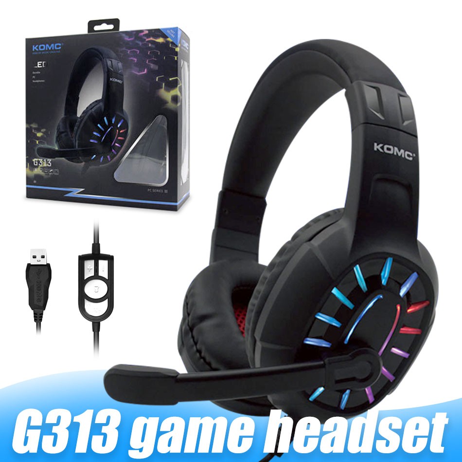 HEADPHONE GAMER COM LED USB KOMC G308