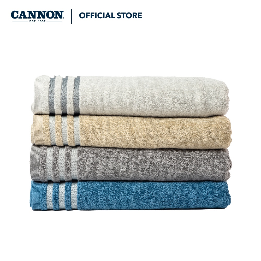 CANNON Dillon Egyptian Cotton King Bath Towel, OEKO-TEX Standard 100, 76cm x  152cm