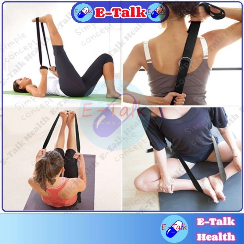 Adjustable Yoga Belt D-Ring Strap for Home Exercise Stretch