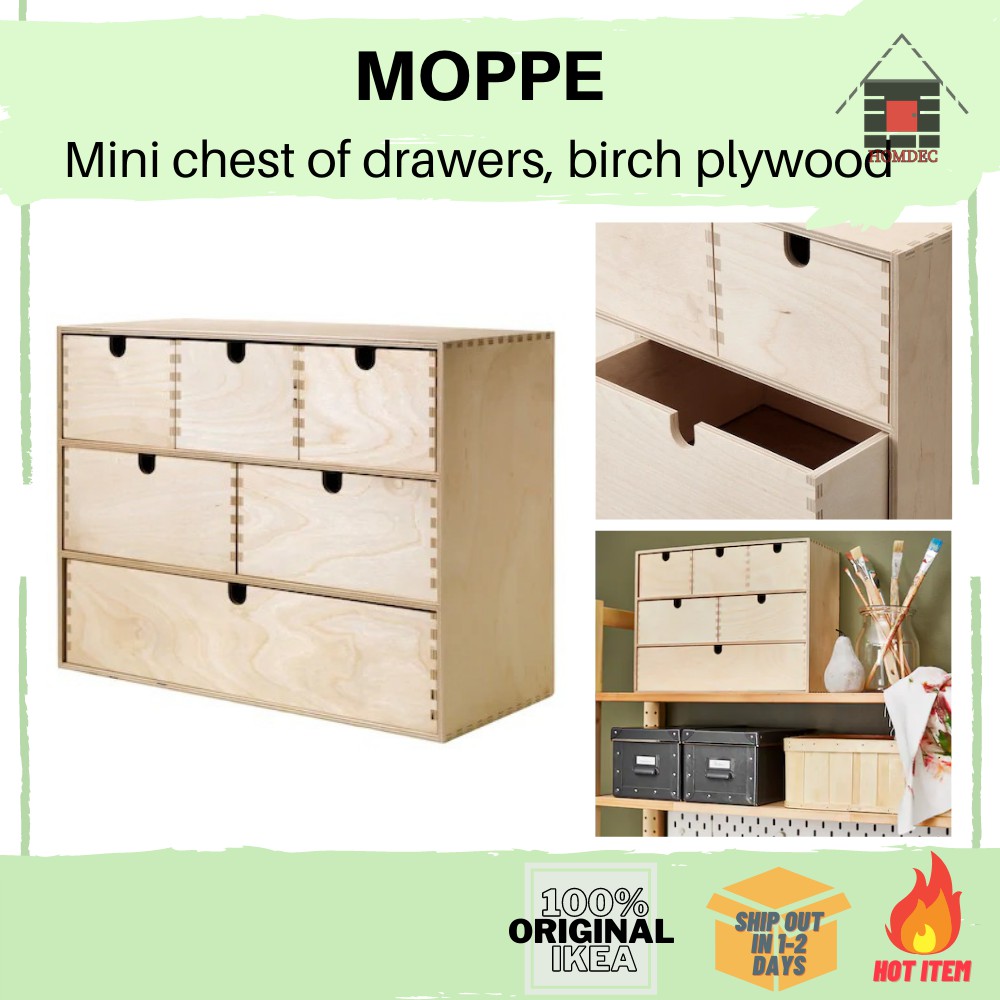 Plywood mini deals chest of drawers