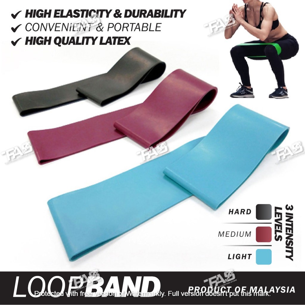 Ready Stock Pilates Mini Resistance Bands Exercise Loops Bands