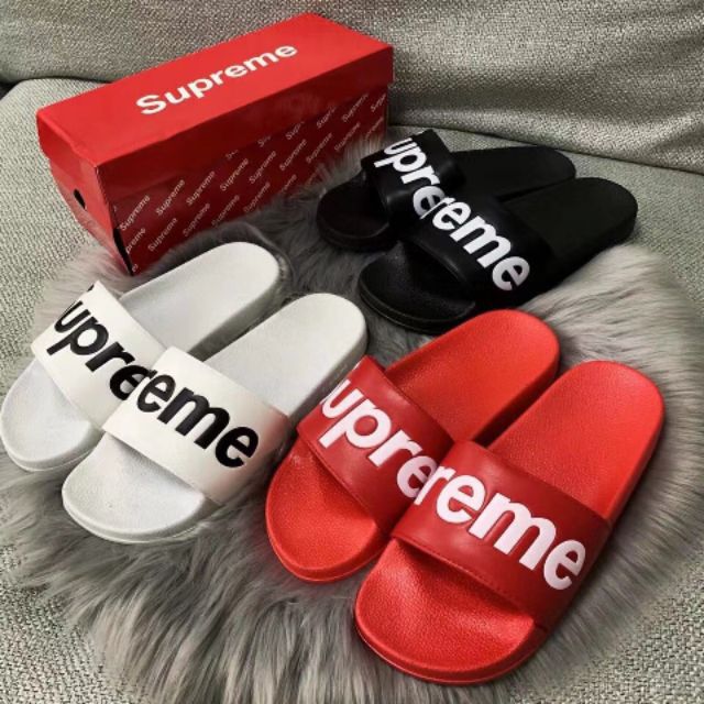 Supreme sandals cheap original price