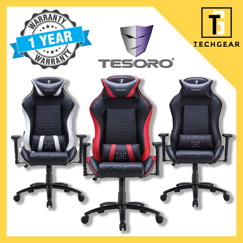 TESORO Zone Balance F710 Gaming Chair 3 Color BLACK RED WHITE