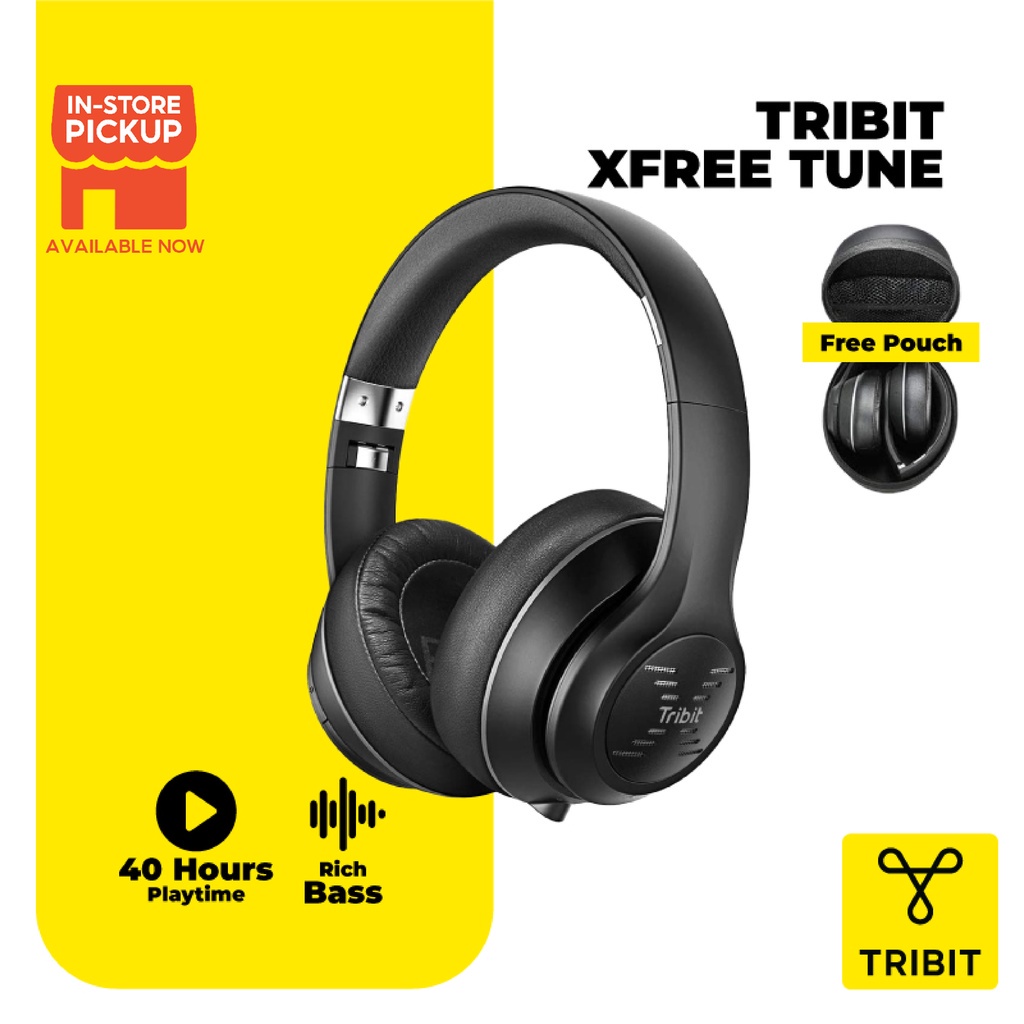 Tribit XFree Tune Bluetooth Headphones Shopee Malaysia