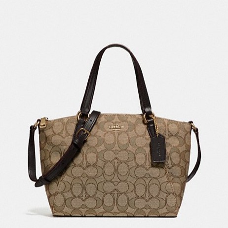 Mini kelsey satchel deals in signature jacquard