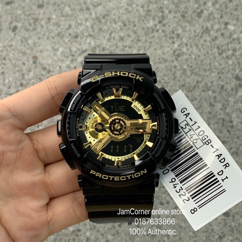 Black and discount gold g shock