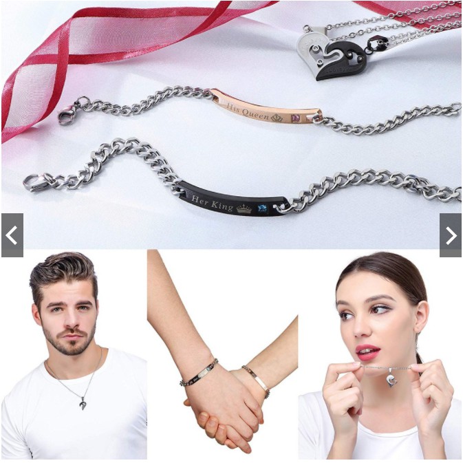 Couple bracelet deals and necklace