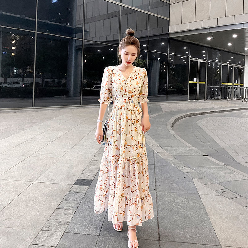 Korean long on sale summer dress