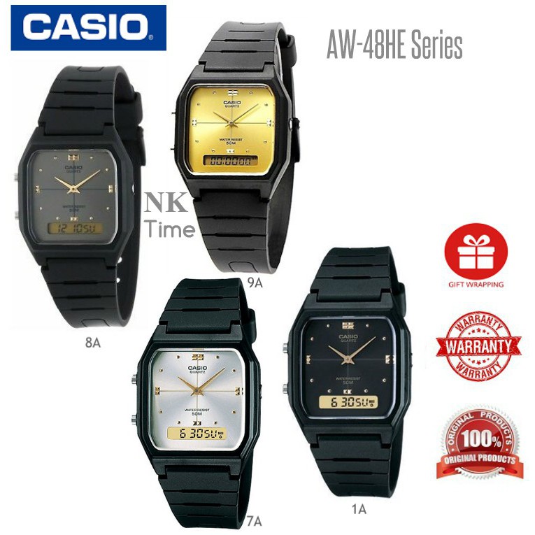 Casio AW 48HE Series Analog Digital Watch