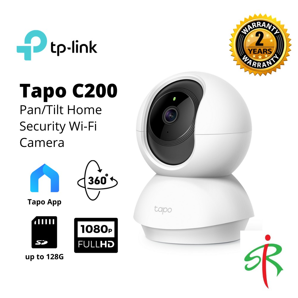 TP-Link Tapo C200 PanTilt Home Security Wi-Fi Camera - 2 MegaPixel