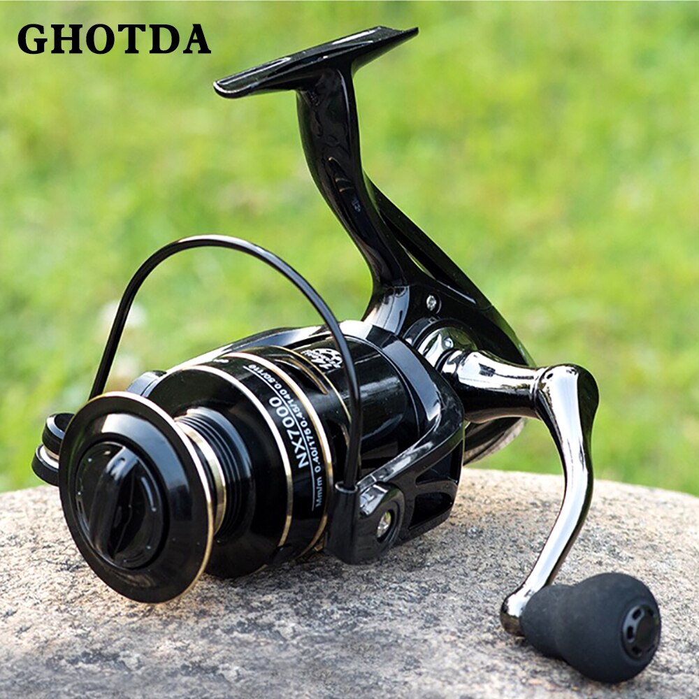 GHOTDA New 13+1BB Fishing Spinning Reel 2000-7000 No Gap Metal