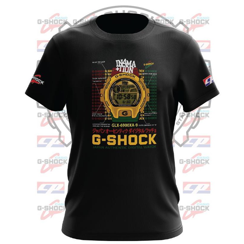 HOT DEALS T Shirt Casio G Shock GLX Rasta Baju T Shirt G