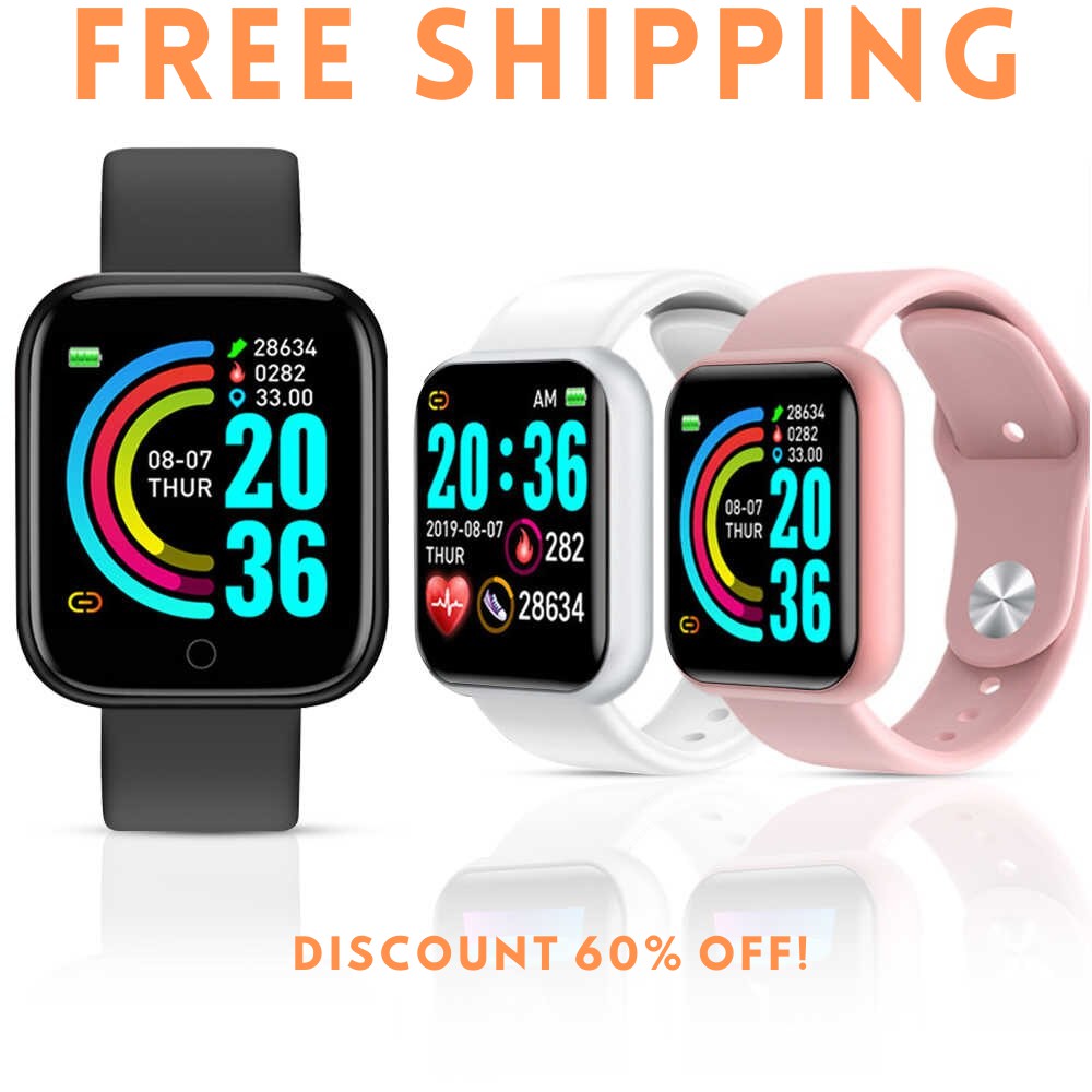 D20 Pro Smart Watch Y68 Bluetooth Fitness Tracker Sports Watch