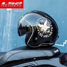 Cafe racer store open face helmet