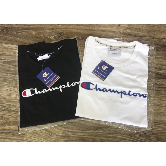 Champion big outlet script tee