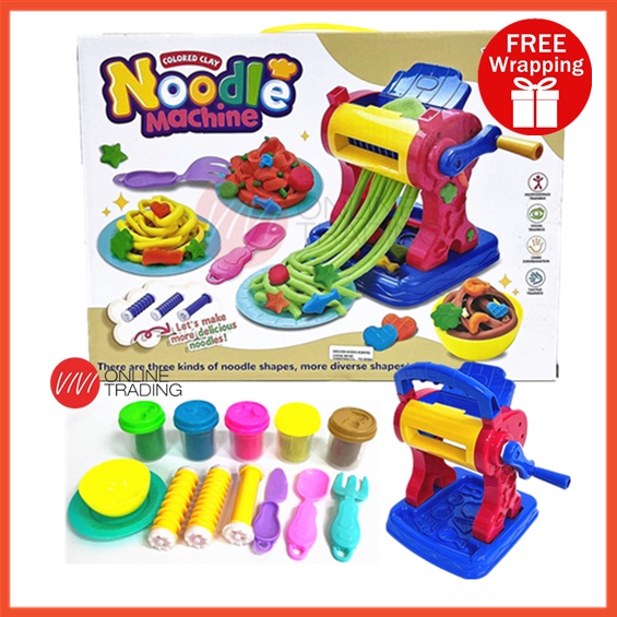 Noodle Machine Toy Playdough Set DIY Colourful Clay Pasta Machine