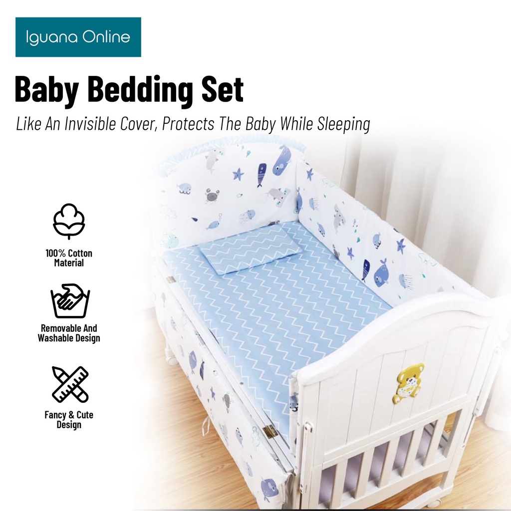 Swinging crib 2024 bumper set