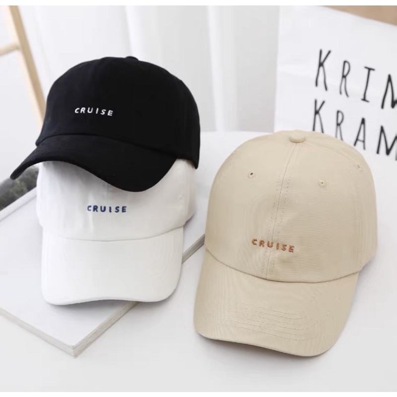 READY STOCK unisex Caps Men's summer Hat new letter embroidery