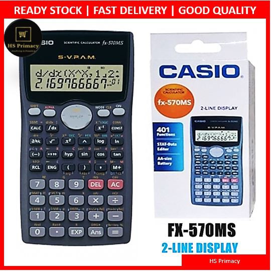 Calculatrice CASIO FX-570MS scientifique 401 fonctions ALL WHAT OFFICE NEEDS