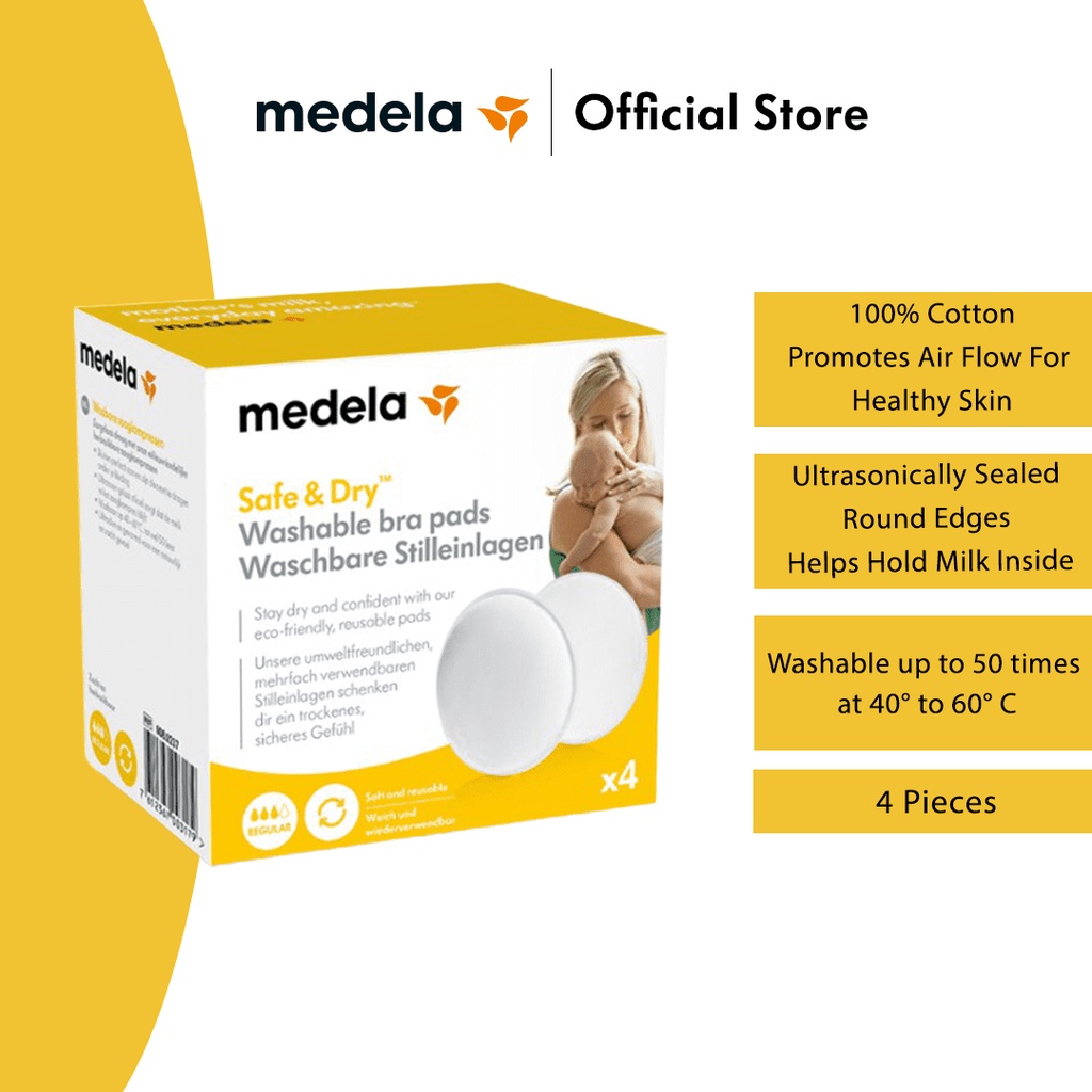 Medela - Reusable Breast Pads, 4 pcs