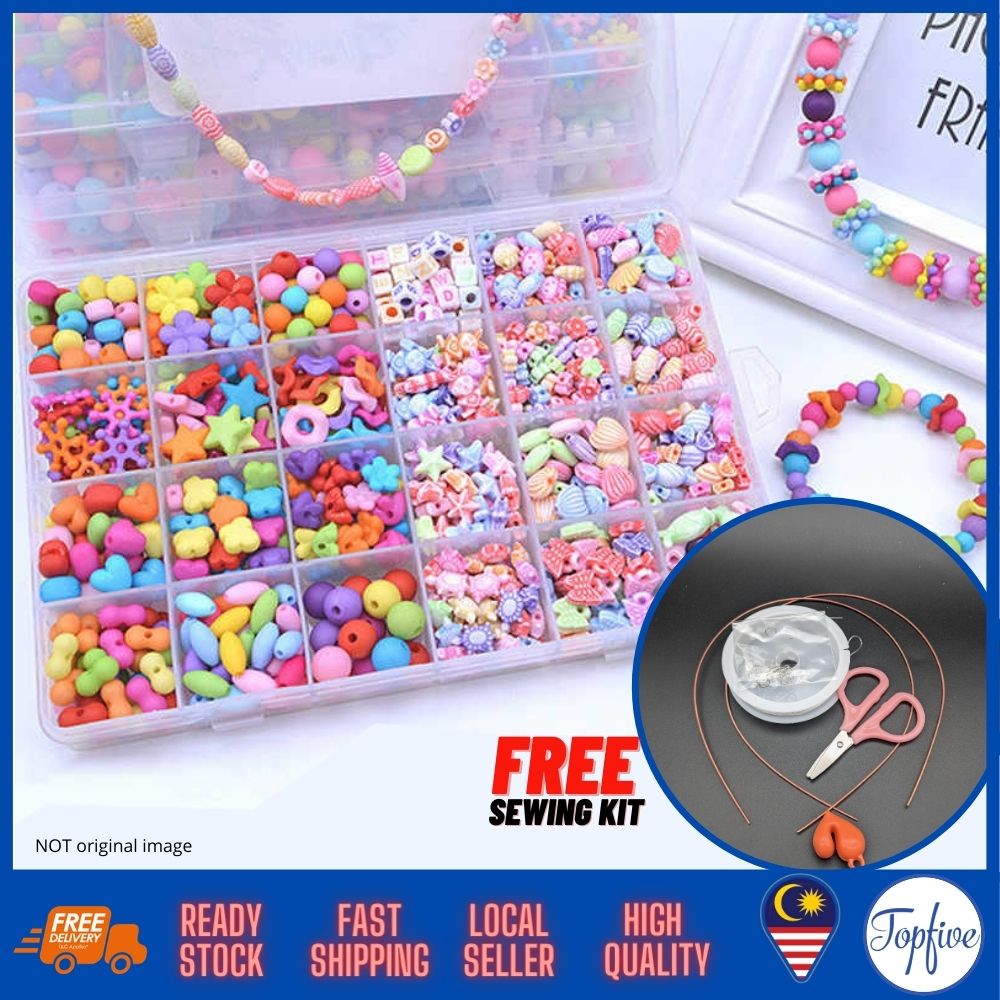 Girls Pop Beads Set - Creative DIY Jewelry Making Kit for Kids (520pcs)