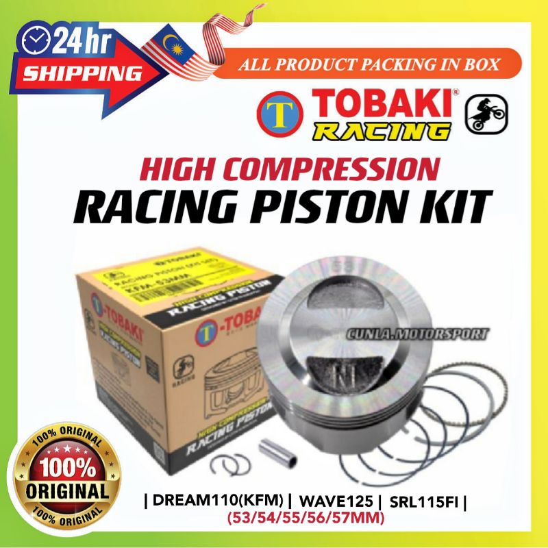TOBAKI RACING HIGH COMPRESSION PISTON KFM DREAM110/WAVE125