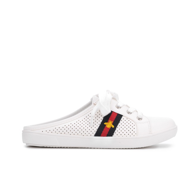 White mule tennis shoes hot sale