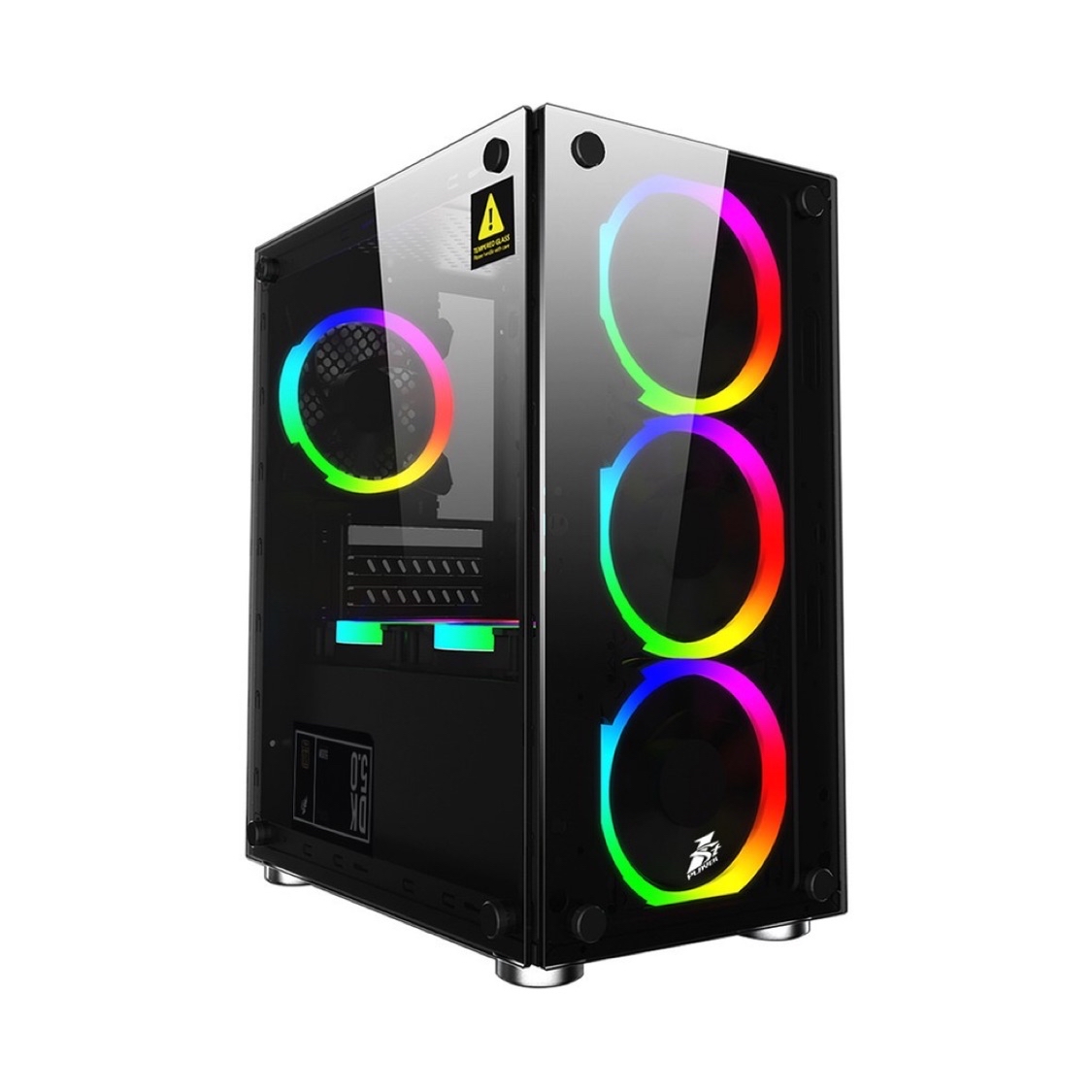 1 st player. Корпус 1stplayer v2-a. Корпус 1stplayer x2. Корпус 1stplayer fire dancing v2-a / atx, tempered glass / 4x 120mm led fans inc. 1stplayer firebase x5.