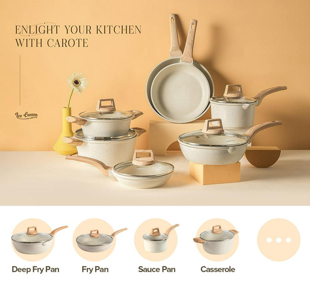 UNBOXING CAROTE COOKWARE SET (11 pcs), Video published by Rumah Sara