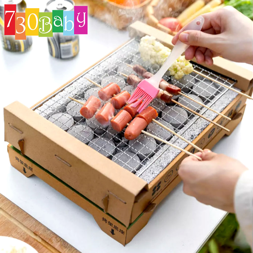 730Baby BBQ Charcoal Grill Set Eco Friendly Up To 2 HOURS