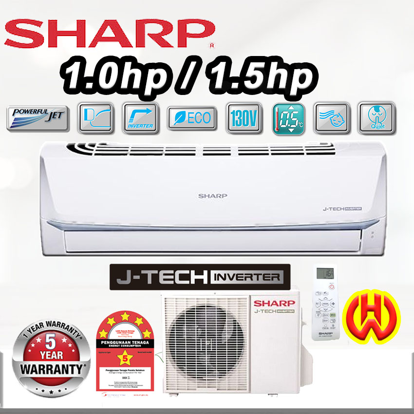 sharp aircond inverter 1hp