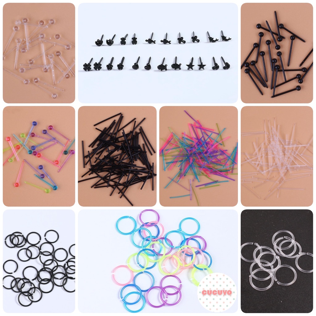 Plastic ear hot sale stud sticks