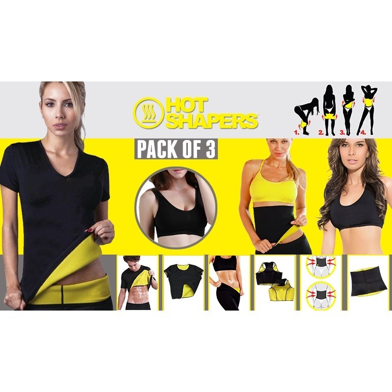 HOT SHAPER Sweat Plus Slimming Shapers -Belt/Bra/Pants/Vest (READY STOCK)
