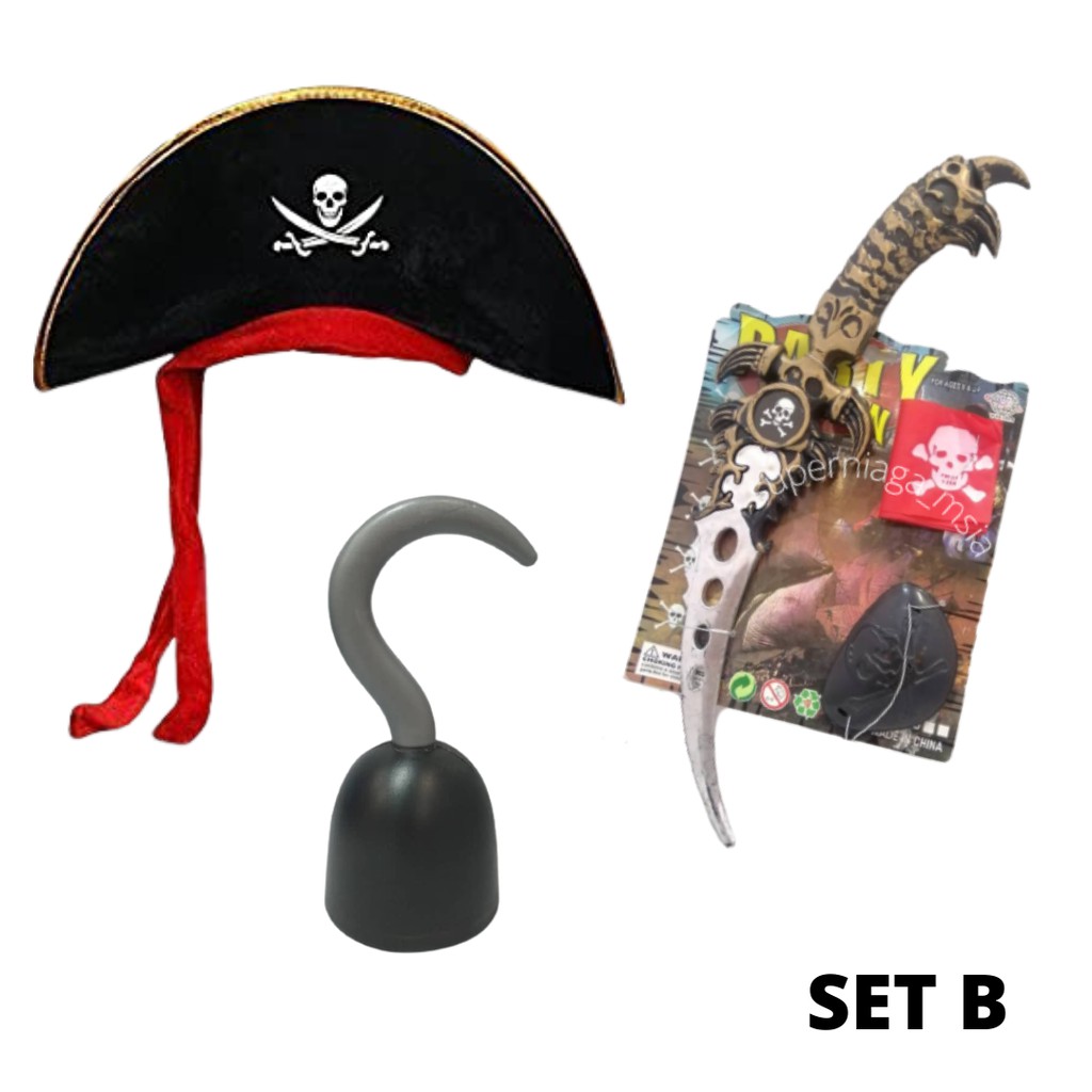 Malaysia Seller ~ Pirate Costume Set B For Adult