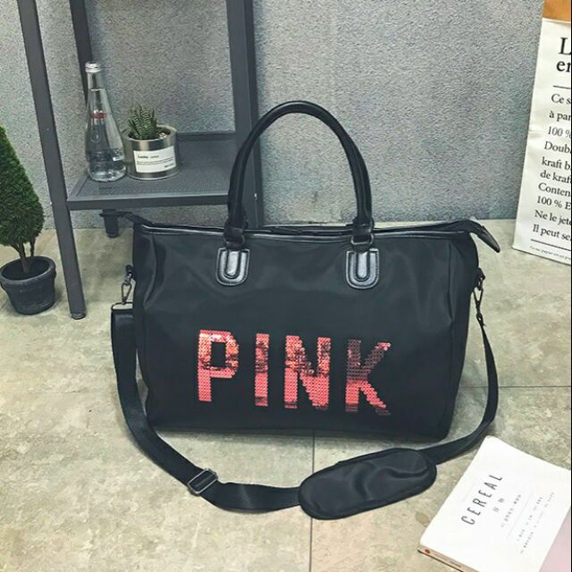 Victoria's secret deals pink duffle bag