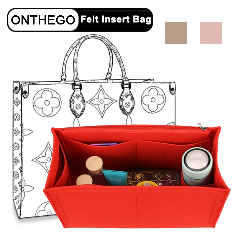 Fits For NeoNoe Bucket Felt Cloth Insert Bag Organizer Makeup Handbag  Organizer Travel Inner Purse Portable Cosmetic Bags