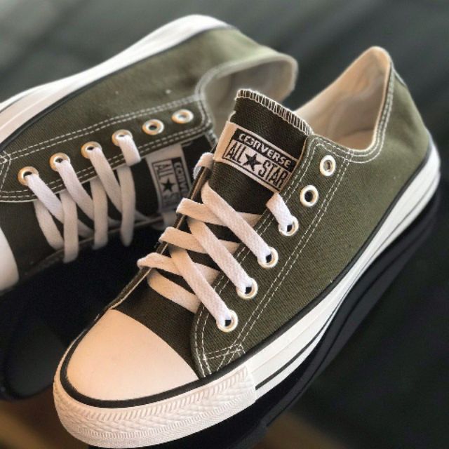 Army green chucks hotsell