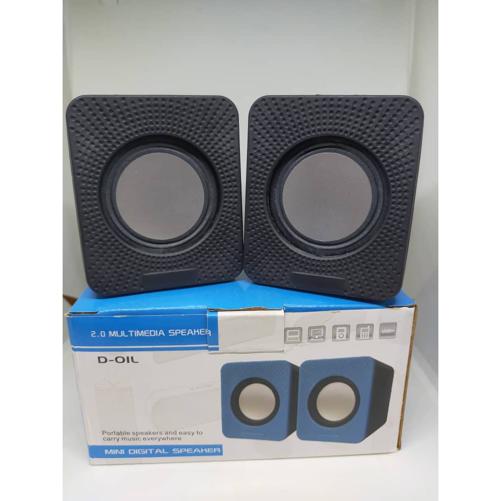 Mini digital speaker 2.0 hot sale multimedia