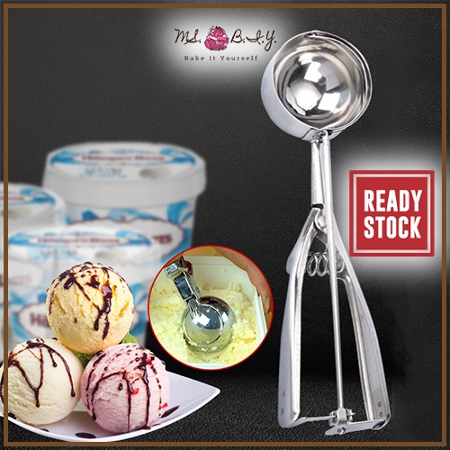 Made in Japan 100cc Ice Cream Scoop Stainless Steel Silver Potato