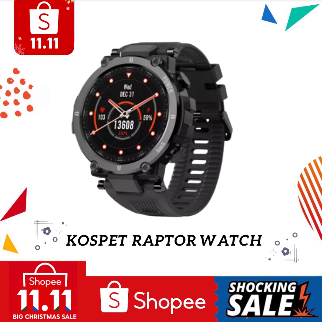 READY IN KL KOSPET RAPTOR Smart Watch Men IP68 Waterproof