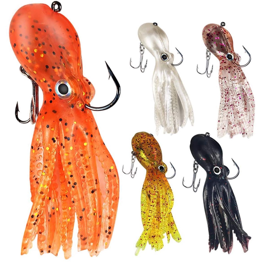 Squid Lure , Gewang Sotong 13.5cm 41g , Glow In The Dark