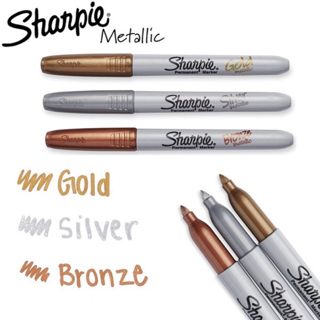 Sharpie Permanent Marker Metalic Gold 1pc