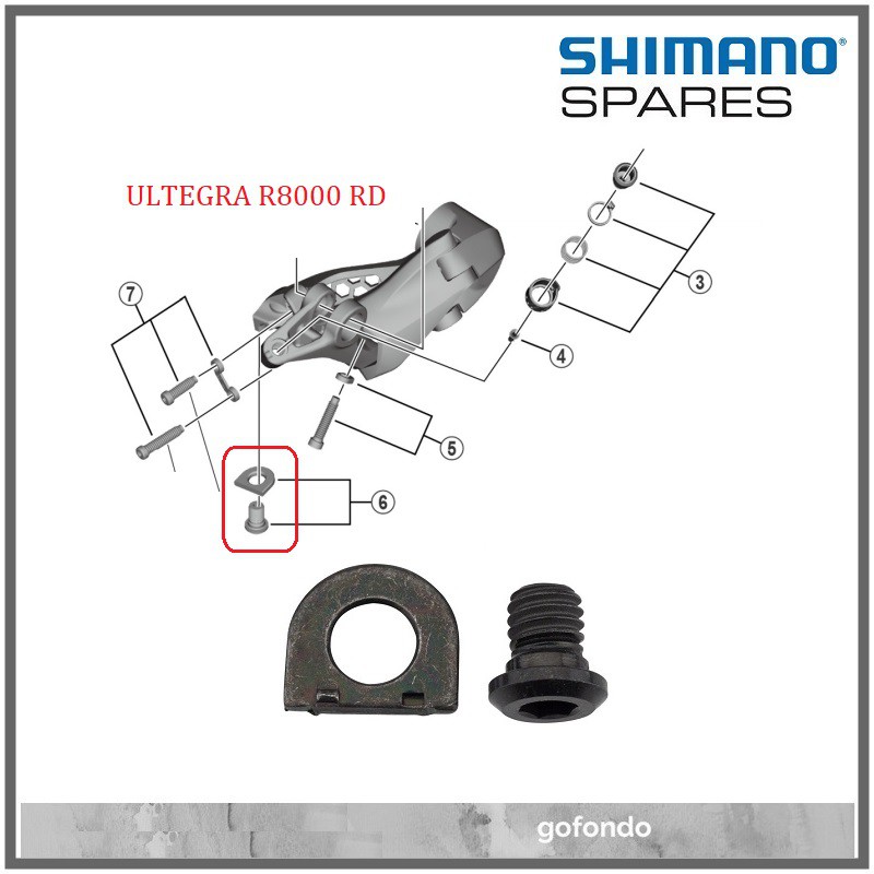 Shimano Ultegra R8000 Rear Derailleur Parts