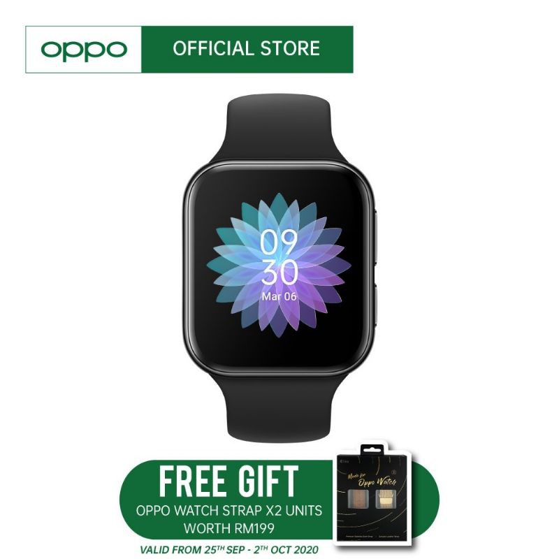 Oppo Smart Watch 46mm / 41mm << Get 2 free wristband Worth Rm199 >>