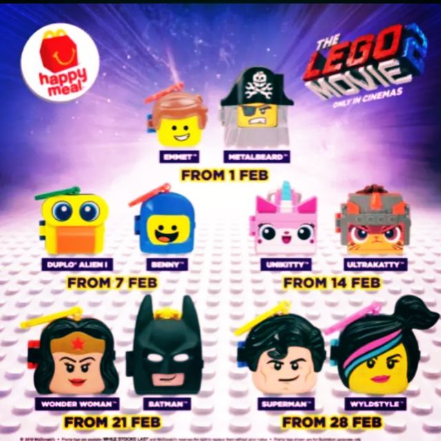 Happy meal store lego 2019