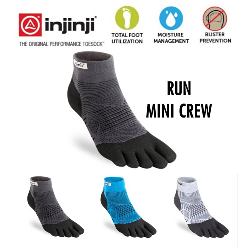 Injinji RUN MINI CREW LIGHTWEIGHT ToeSocks/Five Finger Socks